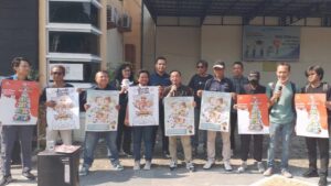 Peringati Hari Pers Nasional, PWI Bersama KPU Blora Turun Ke Jalan Ajak Warga Nyoblos Ke TPS